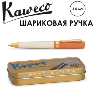 Ручка шариковая KAWECO "STUDENT 70`s Soul" (1,0мм), Orange/White (10001749)