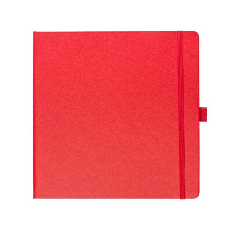 Блокнот для зарисовок Sketchmarker 20x20см, 140г/м2, 80л, твердая обложка Красный