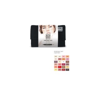 Набор Sketchmarker BRUSH "Portrait Set" 24 маркера в пенале