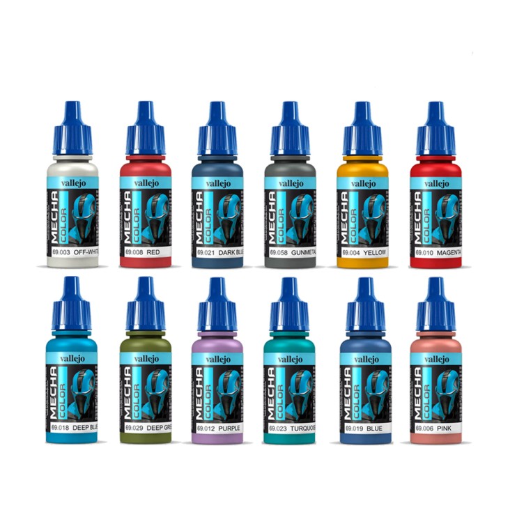 Набор красок для сборных моделей Vallejo "Mecha Color" №19 Combination, 12 штук  