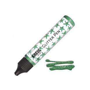 Контур универсальный с глиттером Kreul "Glitter Pen" 29 мл, зеленый