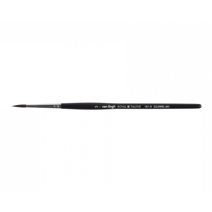 Кисть для рисования белка микс круглая Royal Talens "VanGogh 181" №3, ручка короткая