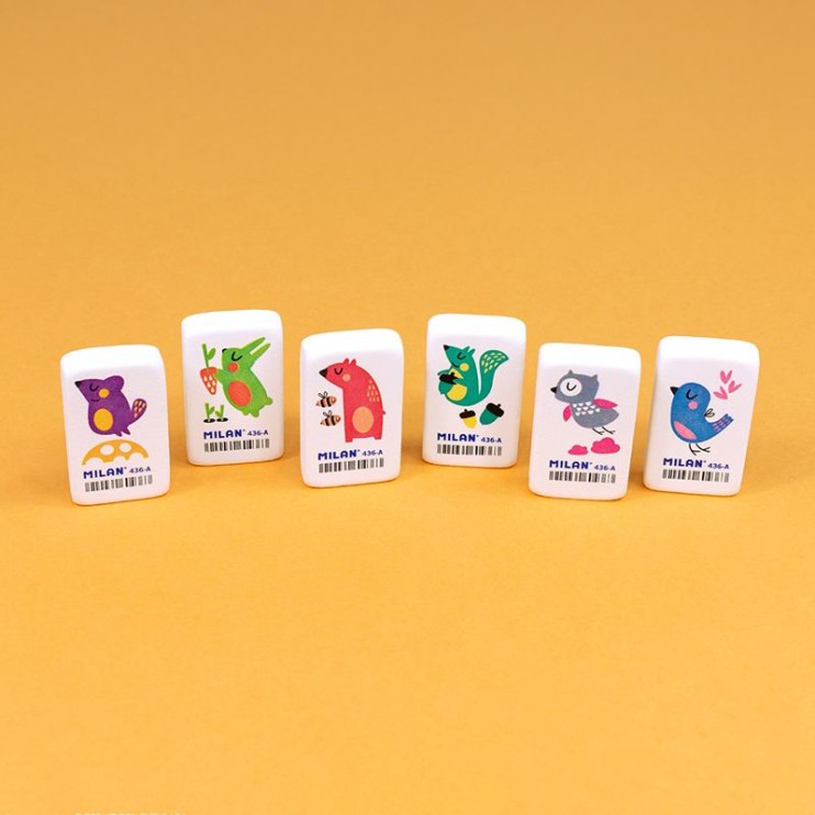 Ластик каучуковый Milan "436A" прямоугольный (3,9 х 2,3 х 0,9 см)