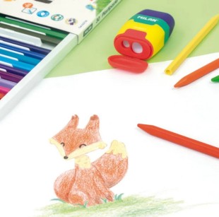 Набор цветных карандашей Milan "Plastipastel" 30 цветов, пластиковые трехгранные