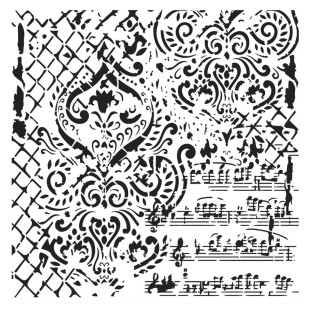 Трафарет пластиковый "Cadence" 25х25см, GCSM014