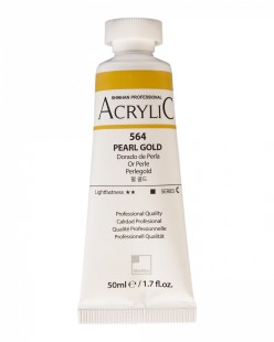 Краска акриловая ShinHan "Professional" №564 Золотой перламутровый, туба 50мл 