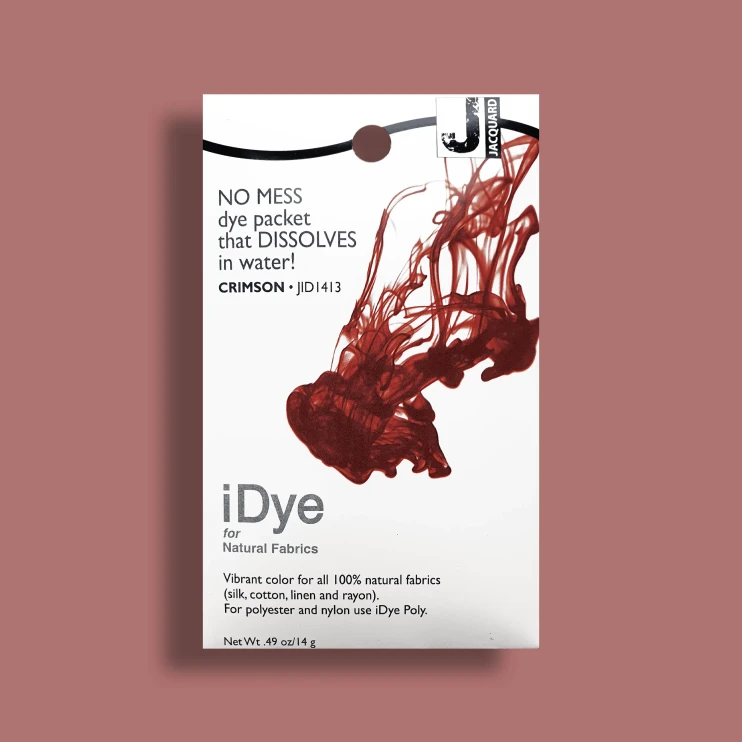Краситель для натуральных волокон Jacquard "iDYE" 413 малиновый, 14 гр