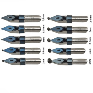 5 перьев с шаровидным наконечником "Ornamental" №0,5/ 1/ 2/ 3/ 4