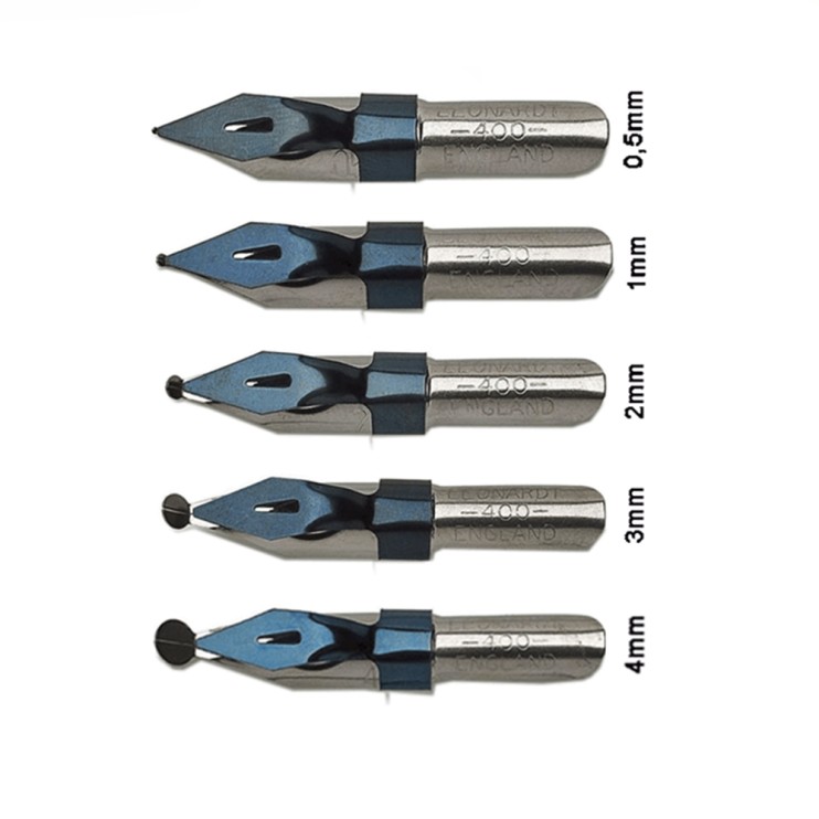 5 перьев с шаровидным наконечником "Ornamental" №0,5/ 1/ 2/ 3/ 4