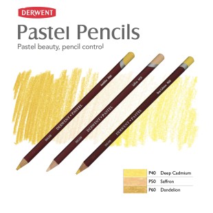 Комплект пастельных карандашей Derwent "Pastel" желтые оттенки (P060, P050, P040)
