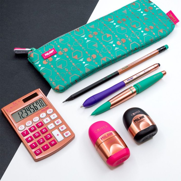 Карандаш механический Milan "CAPSULE Slim Copper" 0.5мм, 20 штук, цвета в ассортименте
