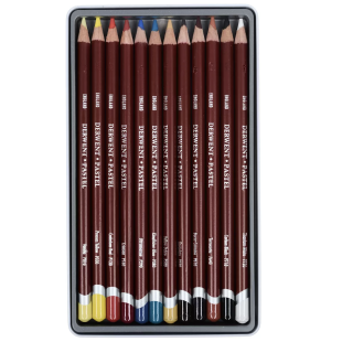 Набор пастельных карандашей Derwent "Pastel Skin Tones" 12 штук в металлическом пенале (2300563)