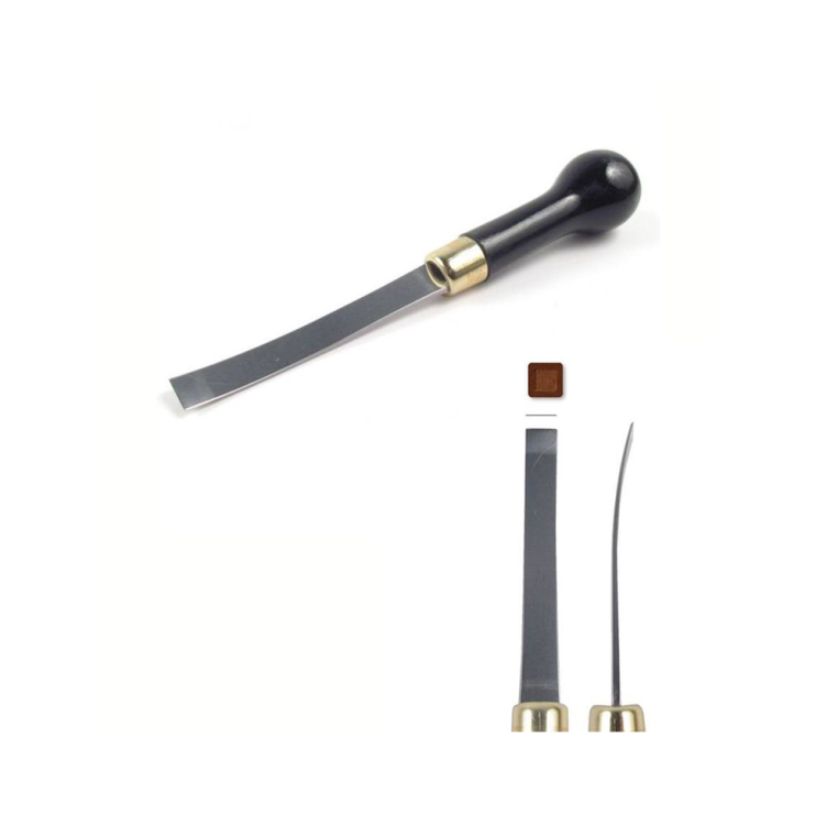 Резец профессиональный по линолеуму RGM "336" изогнутый большой в блистере