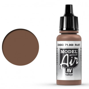 Краска для аэрографии "Model Air" цвет 71.069 (Rust Metallic)