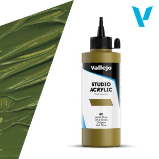 Акрил Vallejo "Studio" 48 Olive Green (Оливковой) 22.048, 200мл