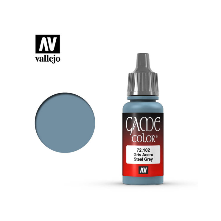 Краска акриловая для моделизма Vallejo "Game Color" 72.102 Steel Grey