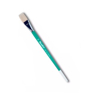 Кисть имитация щетины плоская "серия 1829" №24, длинная ручка