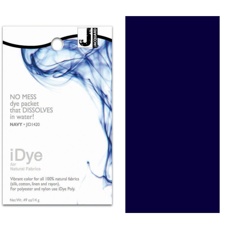 Краситель для натуральных волокон Jacquard "iDYE" 420 темно-синий, 14 гр