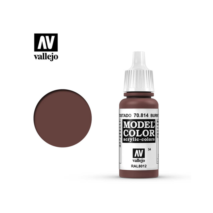 Краска для моделизма Vallejo "Model Color" 70.814 Burnt Red