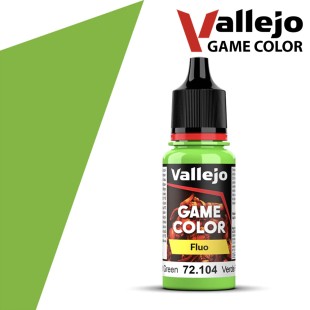 Краска акриловая для моделизма Vallejo "Game Color" 72.104 Fluorescent Green