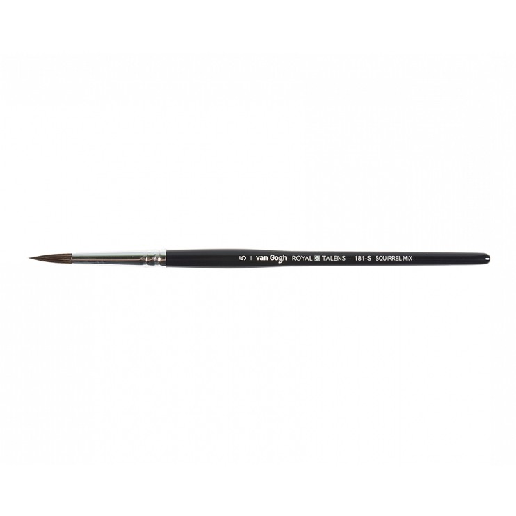 Кисть белка микс круглая Royal Talens "VanGogh 181" №5, ручка короткая