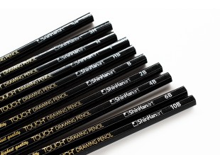 Набор чернографитных карандашей TOUCH "Drawing" 12 штук в картонной упаковке