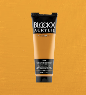 Акрил Blockx Artist №746 Ocre yellow (Red shade)/ Охра желтая (красная), 120мл