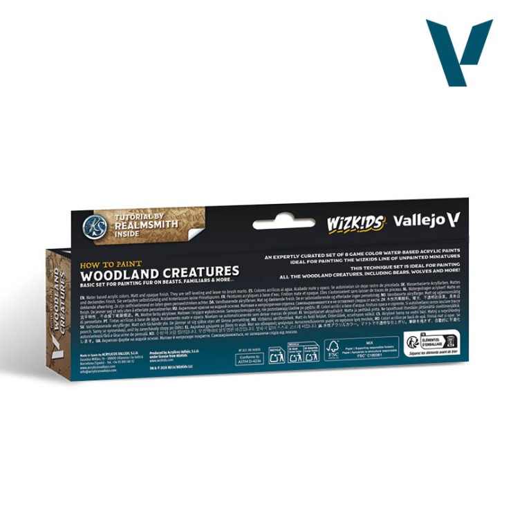 Набор для моделизма WizKids "WOODLAND CREATURES" 8 х 8мл