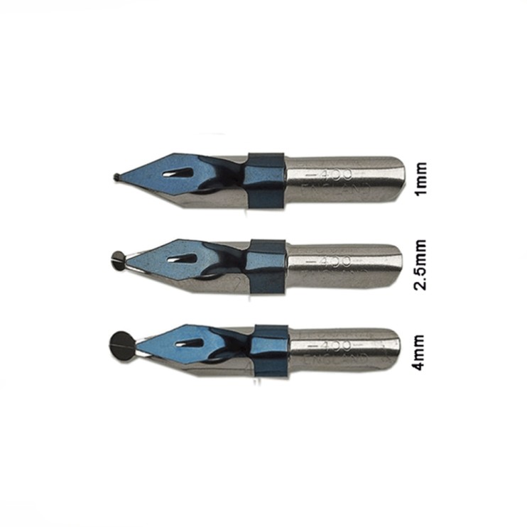 3 пера с шаровидным наконечником "Ornamental" №1/ 2,5/ 4