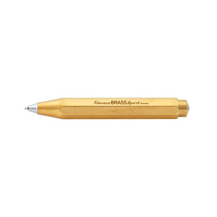 Ручка шариковая Kaweco "Brass Sport" (1.0мм), Brown (10000922)