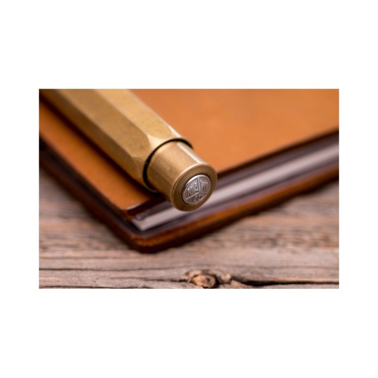 Ручка шариковая Kaweco "Brass Sport" (1.0мм), Brown (10000922)