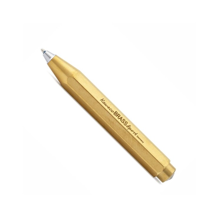 Ручка шариковая Kaweco "Brass Sport" (1.0мм), Brown (10000922)