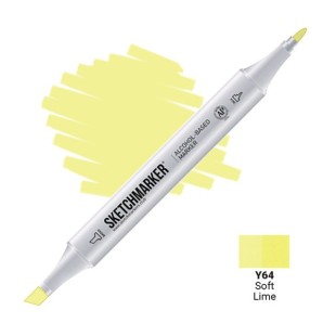 Маркер двусторонний Sketchmarker "Classic" Y64 Мягкий лайм