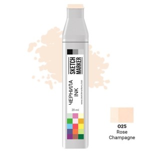 Чернила спиртовые Sketchmarker O25 Розовое шампанское, 20 мл
