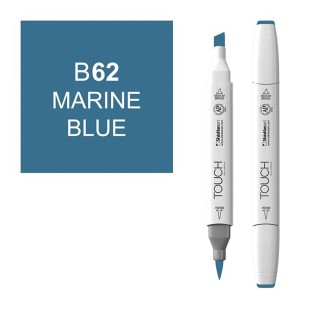 Маркер Touch Twin "Brush" цвет B62 (синий морской)