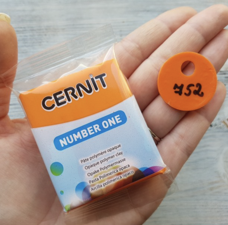 Глина для запекания "№1" 752 orange/ оранжевый, 250г