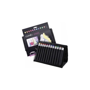 Набор Copic Classic "Bright colour" 12 маркеров в тканевом пенале