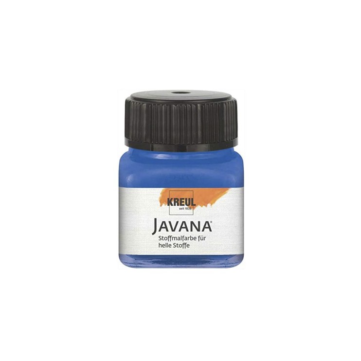 Краска нерастекающаяся по светлым тканям Kreul "Javana Tex Sunny" 20мл, королевский голубой