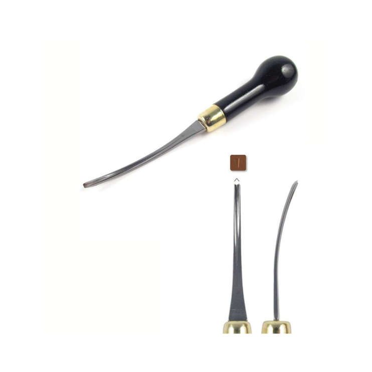 Резец профессиональный по линолеуму RGM "339" V-образный изогнутый в блистере