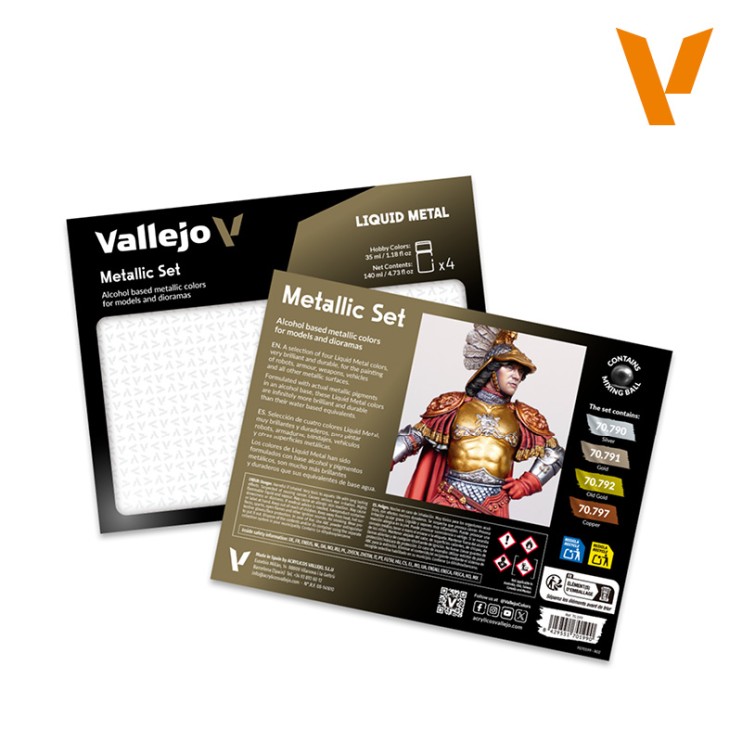 Жидкое золото "Gold, Silver & Copper" 70.199, 4 оттенка по 35мл