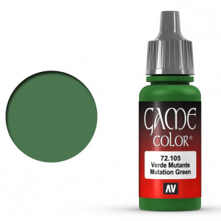 Краска акриловая для моделизма Vallejo "Game Color" 72.105 Mutation Green
