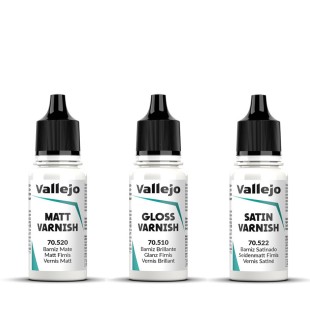 Набор акриловых лаков "Vallejo" 3 штуки (70.520, 70.510, 70.522) по 17мл
