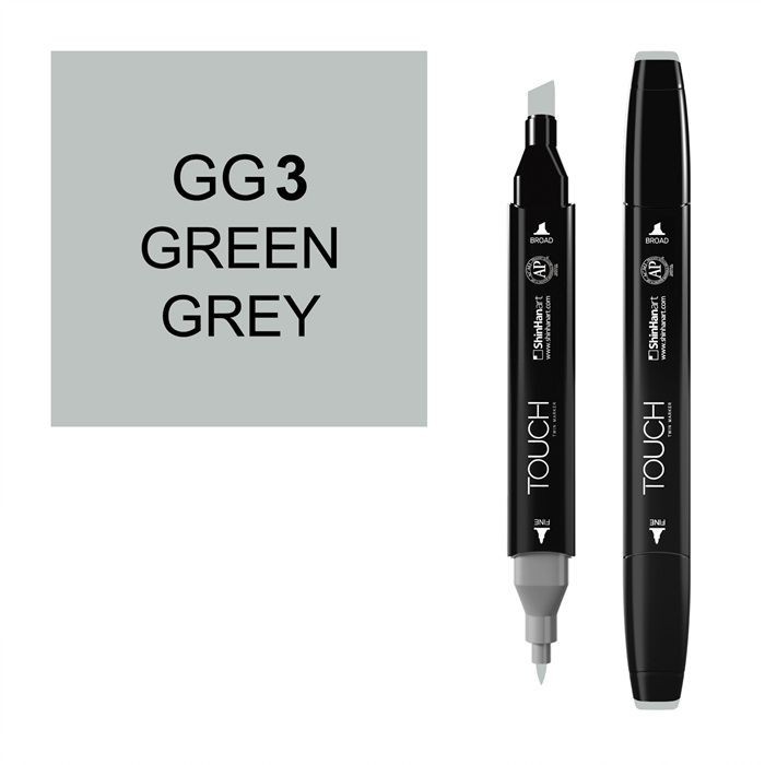 Маркер Touch Twin "Classic" цвет GG3 (green grey 3)