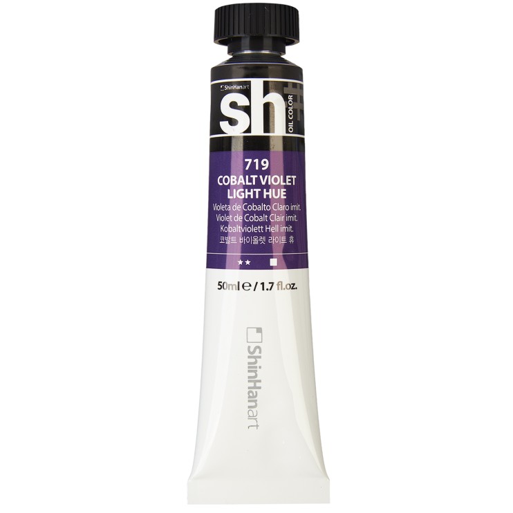 Краска масляная ShinHan "Sh" №719 Фиолетовый кобальт светлый, туба 50мл 