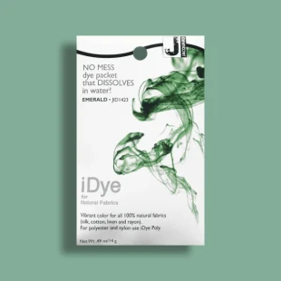 Краситель для натуральных волокон Jacquard "iDYE" 423 изумрудный, 14 гр