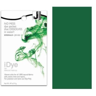Краситель для натуральных волокон Jacquard "iDYE" 423 изумрудный, 14 гр