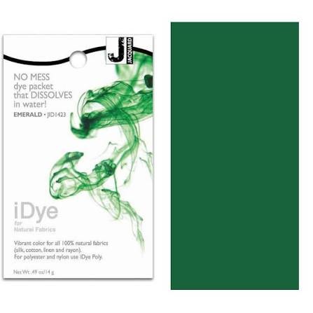Краситель для натуральных волокон Jacquard "iDYE" 423 изумрудный, 14 гр