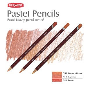 Комплект пастельных карандашей Derwent "Pastel" оранжевые оттенки (P120, P110, P100)