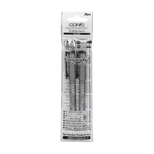 Набор мультилайнеров "COPIC"  Calligraphy черный 2шт