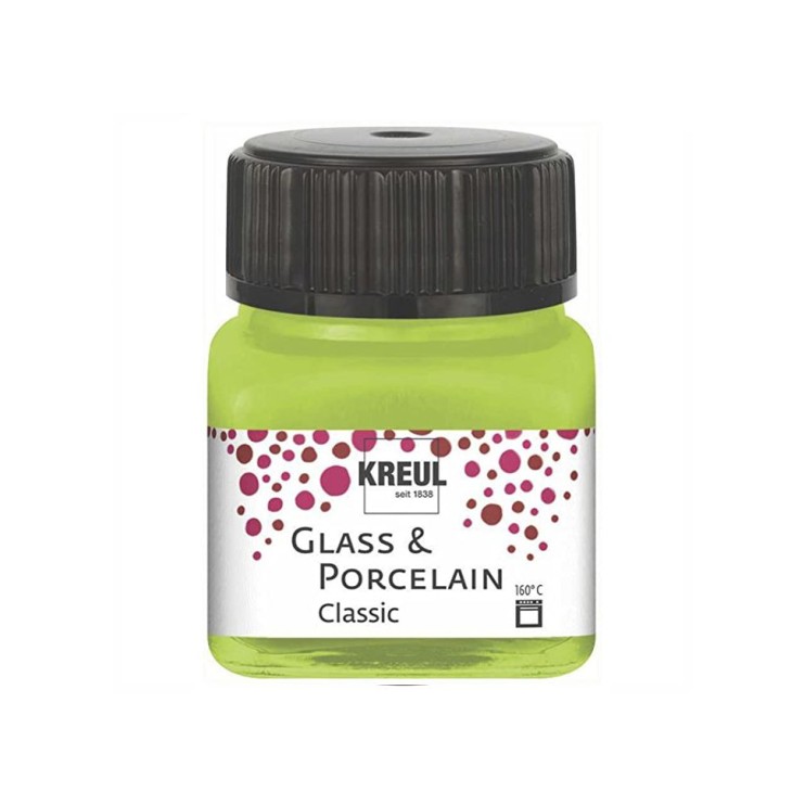 Краска по стеклу и фарфору Kreul "Classic" 20 мл, резеда (покрывная)